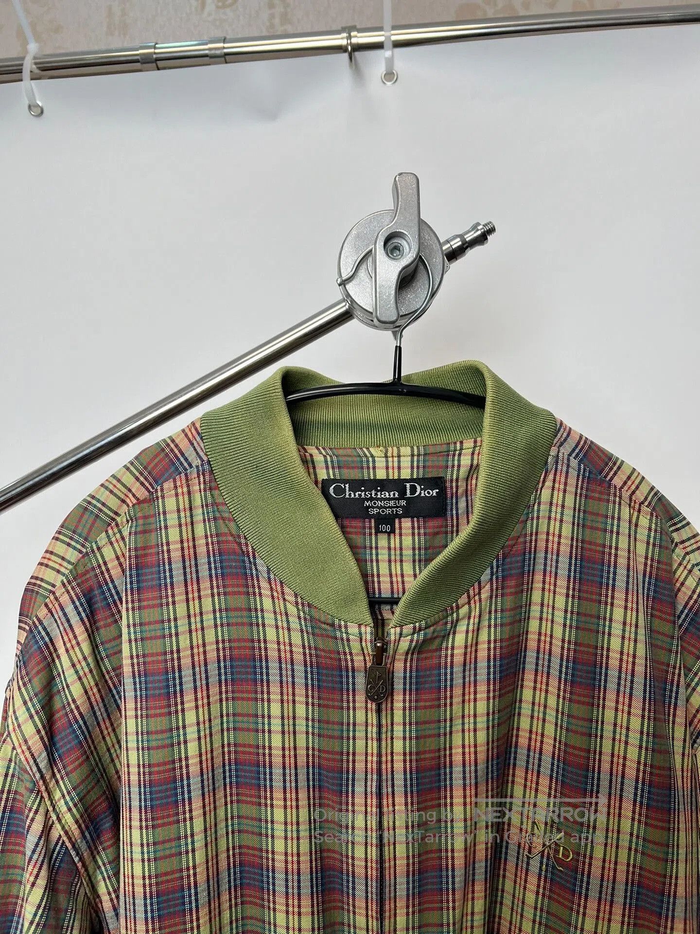 Dior Christian Dior Green Plaid Zip Jacket. Size US M / EU 48-50 / 2 - 3 Thumbnail
