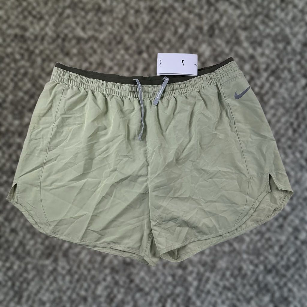 Nike Nike Women's Dri-FIT Tempo Luxe 5" Running Shorts XL Active Gym CZ9576-371 Green Size 40" / US 18 - 1 Thumbnail
