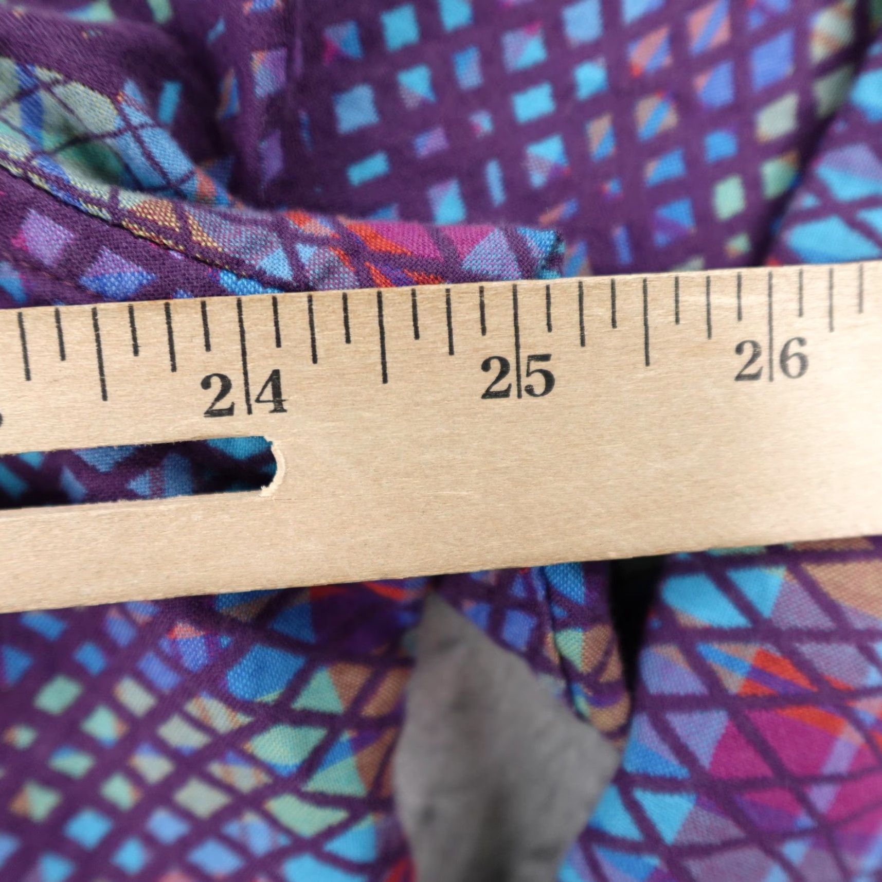 Robert Graham Robert Graham Shirt Mens XL Purple Abstract Classic Long Sleeve Flip Cuffs Size US XL / EU 56 / 4 - 6 Thumbnail