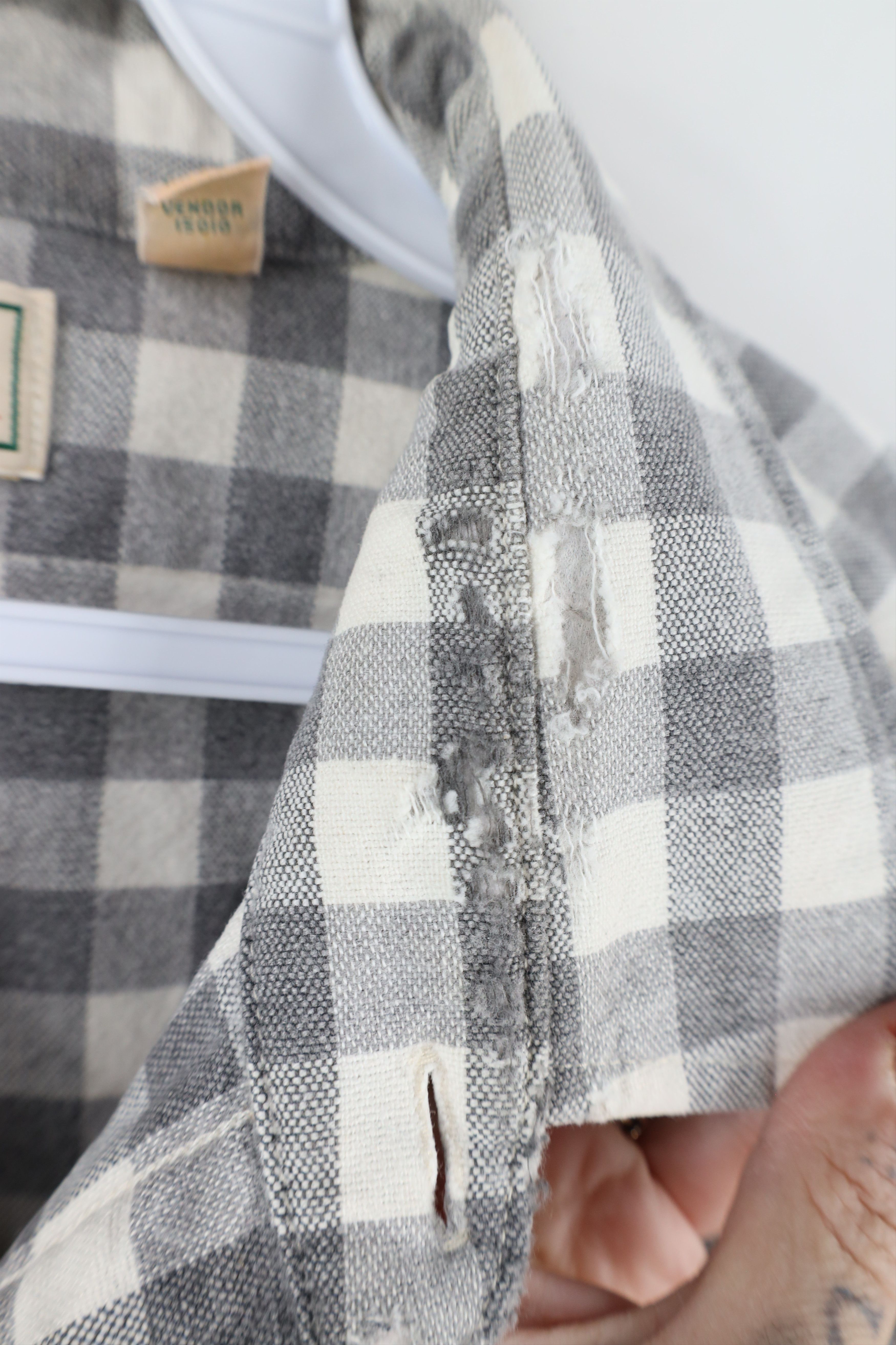 L.L. Bean × Vintage Vintage 90s LL Bean Chamois Cloth Button Shirt Plaid USA Size US L / EU 52-54 / 3 - 11 Thumbnail