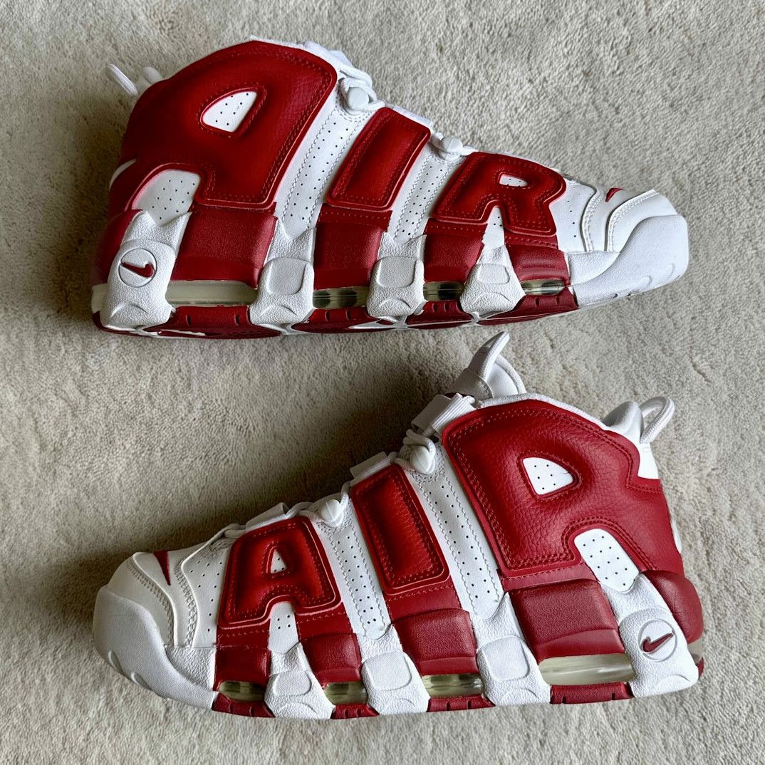 Nike ULTRA RARE Nike AIR MORE UPTEMPO White/Red SNEAKERS Sz 9.5 Size US 9.5 / EU 42-43 - 4 Thumbnail