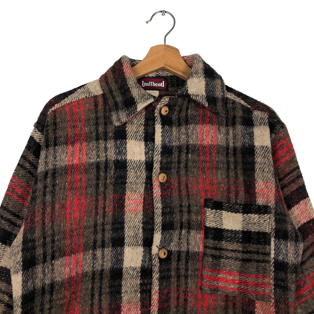 Japanese Brand 🔥80s Vintage Wool Flannel Jacket Bullhead USA Tartan Design Size US M / EU 48-50 / 2 - 2 Thumbnail