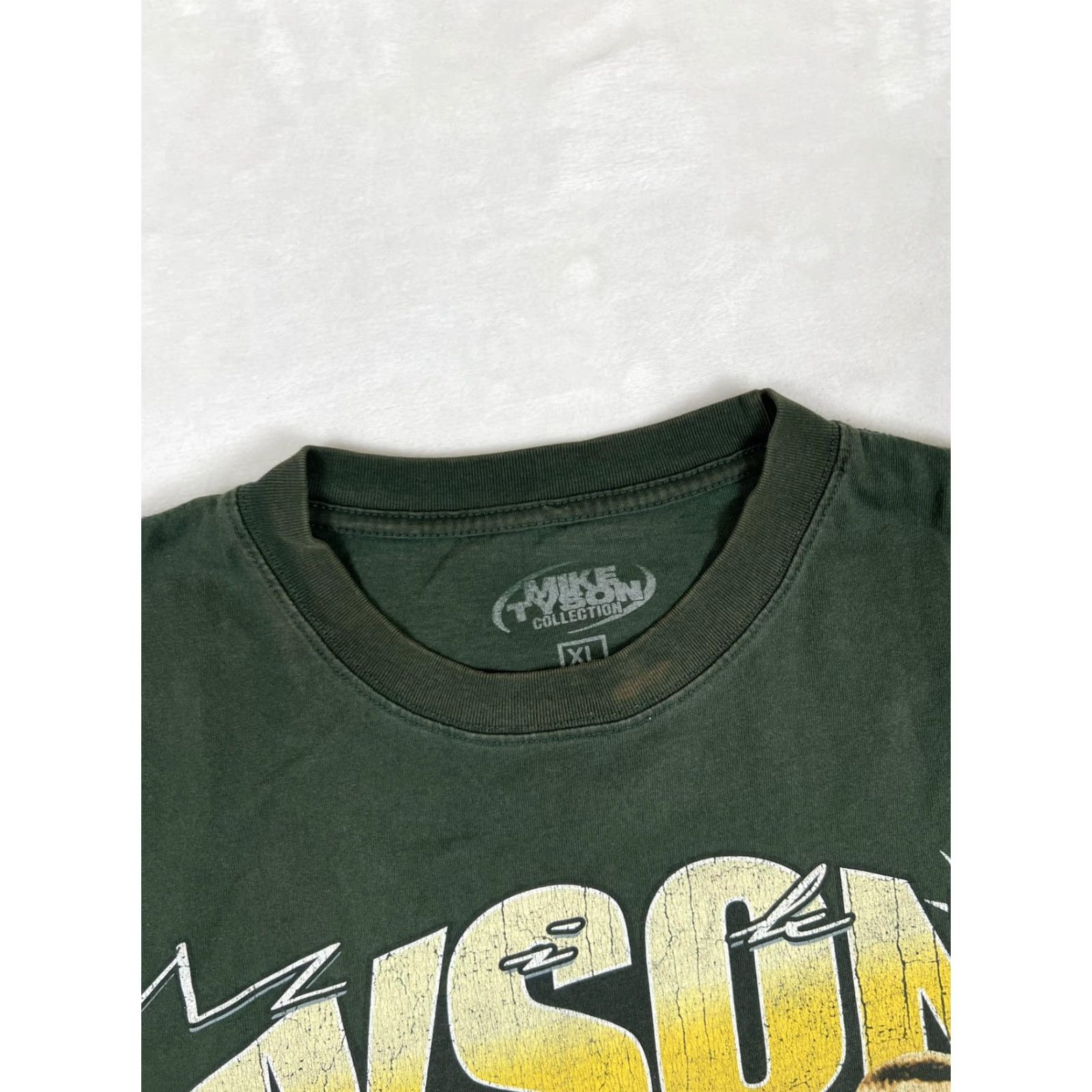 Vintage Mike Tyson Collection T-Shirt Mens XL Green Boxing Graphic VTG Retro Shirt Short Sleeve Crew Neck Cotton Jersey Size US XL / EU 56 / 4 - 6 Thumbnail