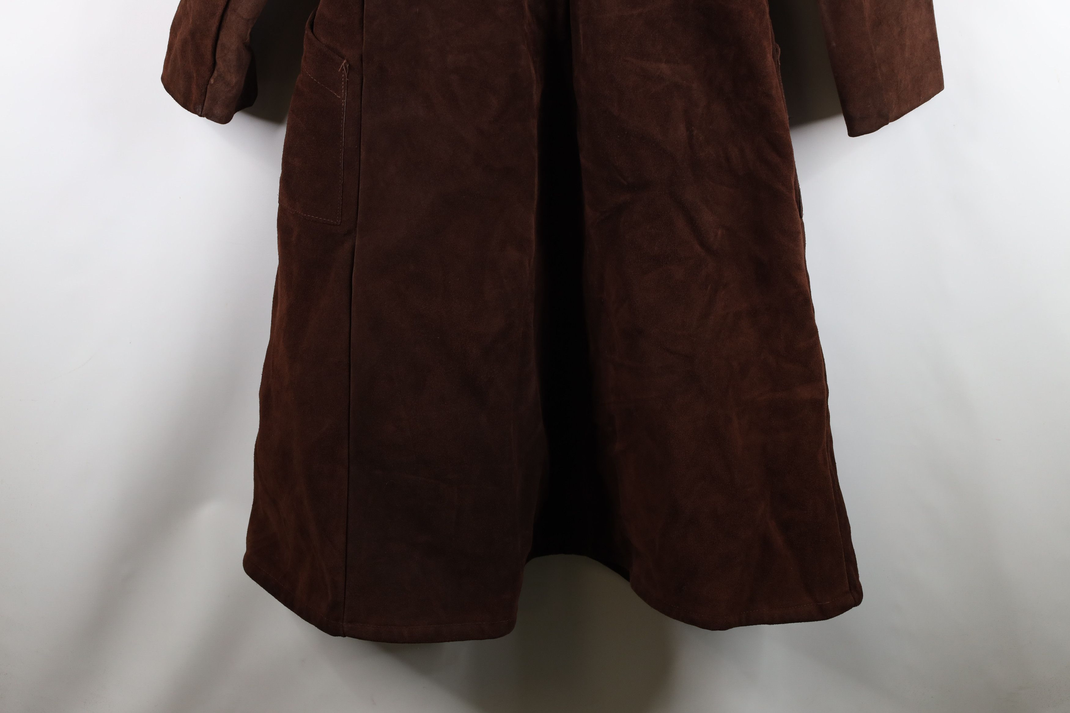 Vintage Vintage 60s Heavyweight Shearling Leather Belted Jacket Size L / US 10 / IT 46 - 14 Thumbnail