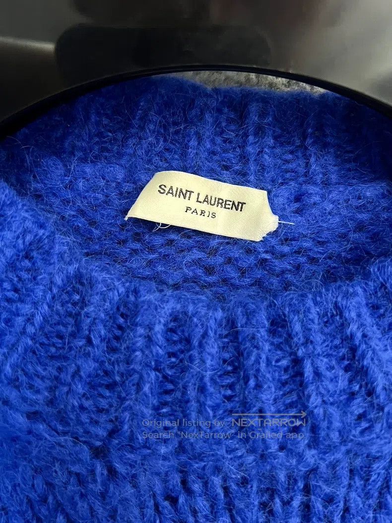 Saint Laurent Paris Saint Laurent Paris Klein Blue Alpaca Wool Sweater Size US S / EU 44-46 / 1 - 3 Thumbnail