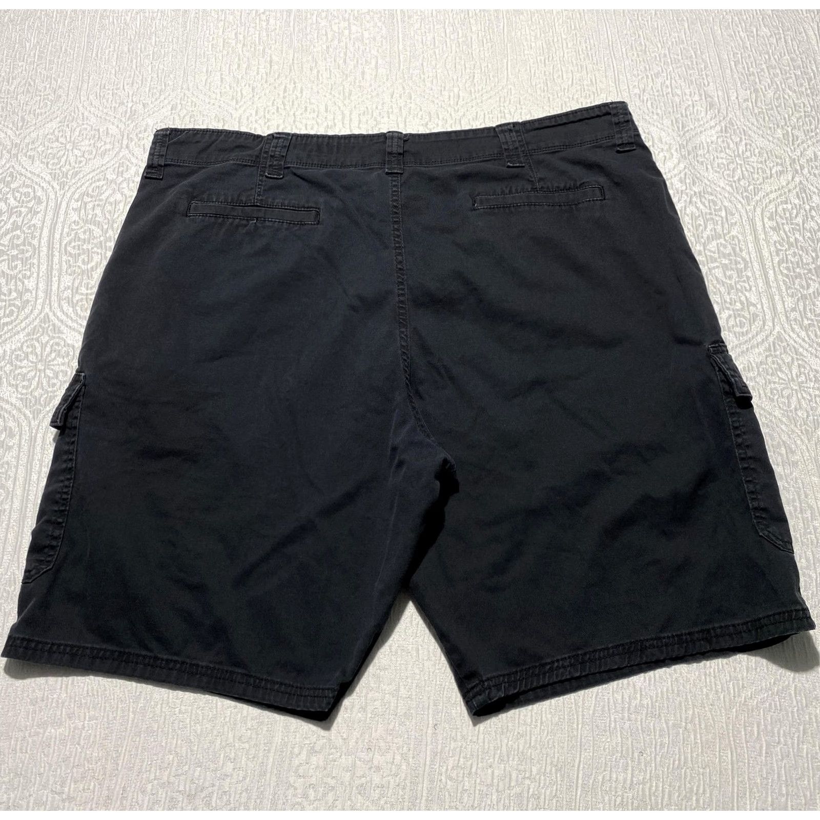 Wrangler Wrangler Shorts Mens 40 Black Relaxed Fit Cargo Canvas Pockets Cotton Casual Size US 40 / EU 56 - 2 Thumbnail