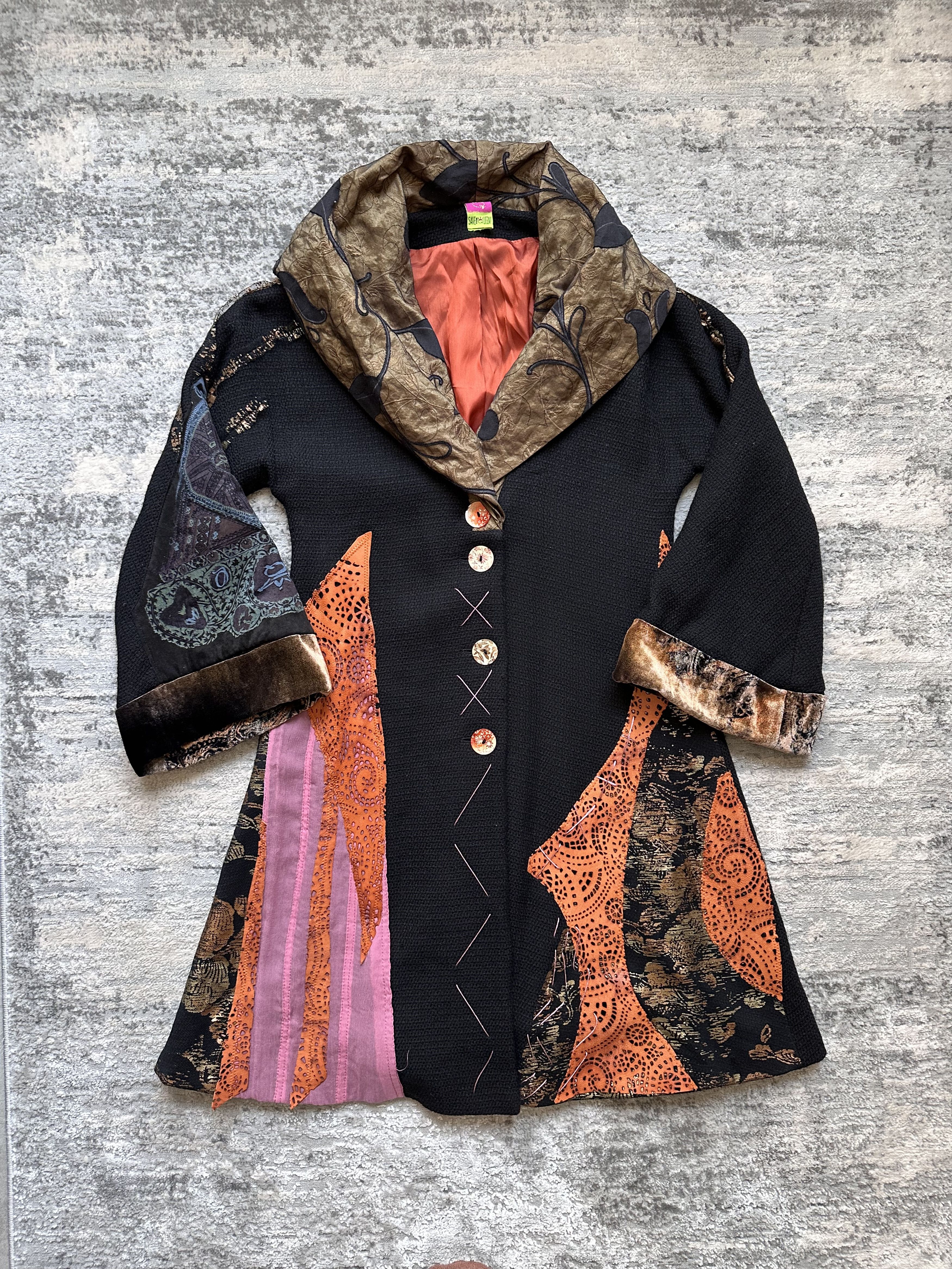 Save the queen vintage trench coat avant garde