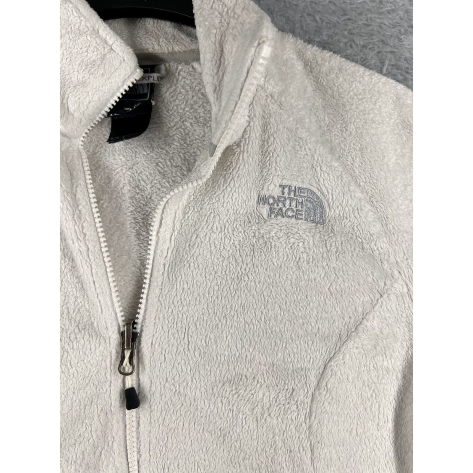 The North Face The North Face Jacket Women XS White Full Zip Mock Neck Poly Fleece Womens Size XS / US 0-2 / IT 36-38 - 6 Thumbnail
