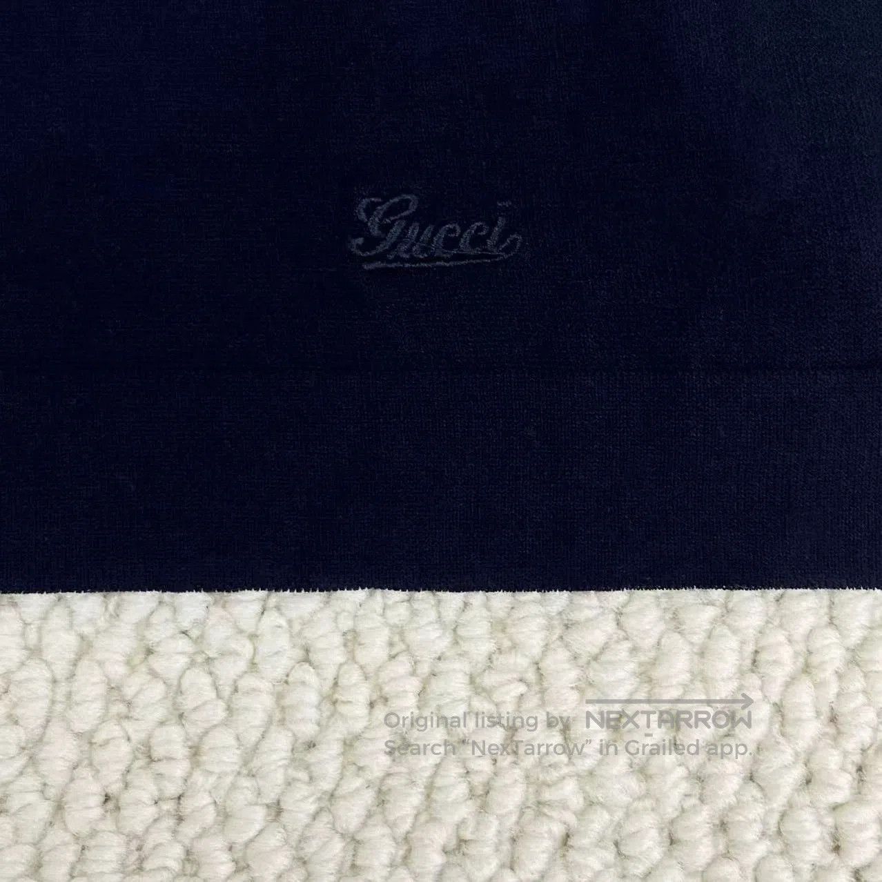 Gucci gucci navy long sleeve knit sweater with logo. Size US M / EU 48-50 / 2 - 4 Thumbnail