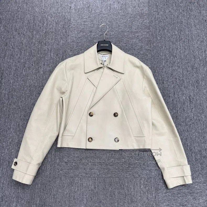 Bottega Veneta Bottega Veneta Beige Leather Jacket. Size US XL / EU 56 / 4 - 1 Thumbnail