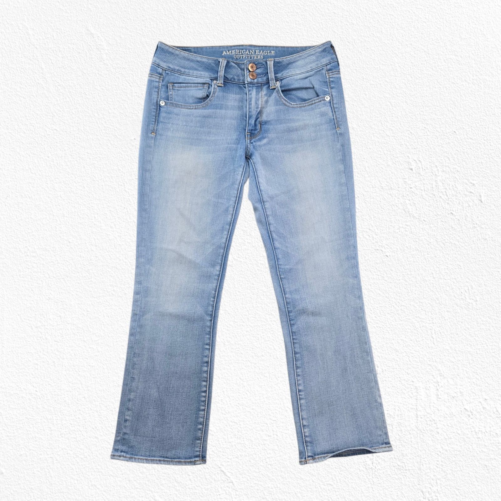 American Eagle Outfitters American Eagle Artist Crop Kick Flare Jeans Size 6 Size 28" / US 6 / IT 42 - 2 Thumbnail