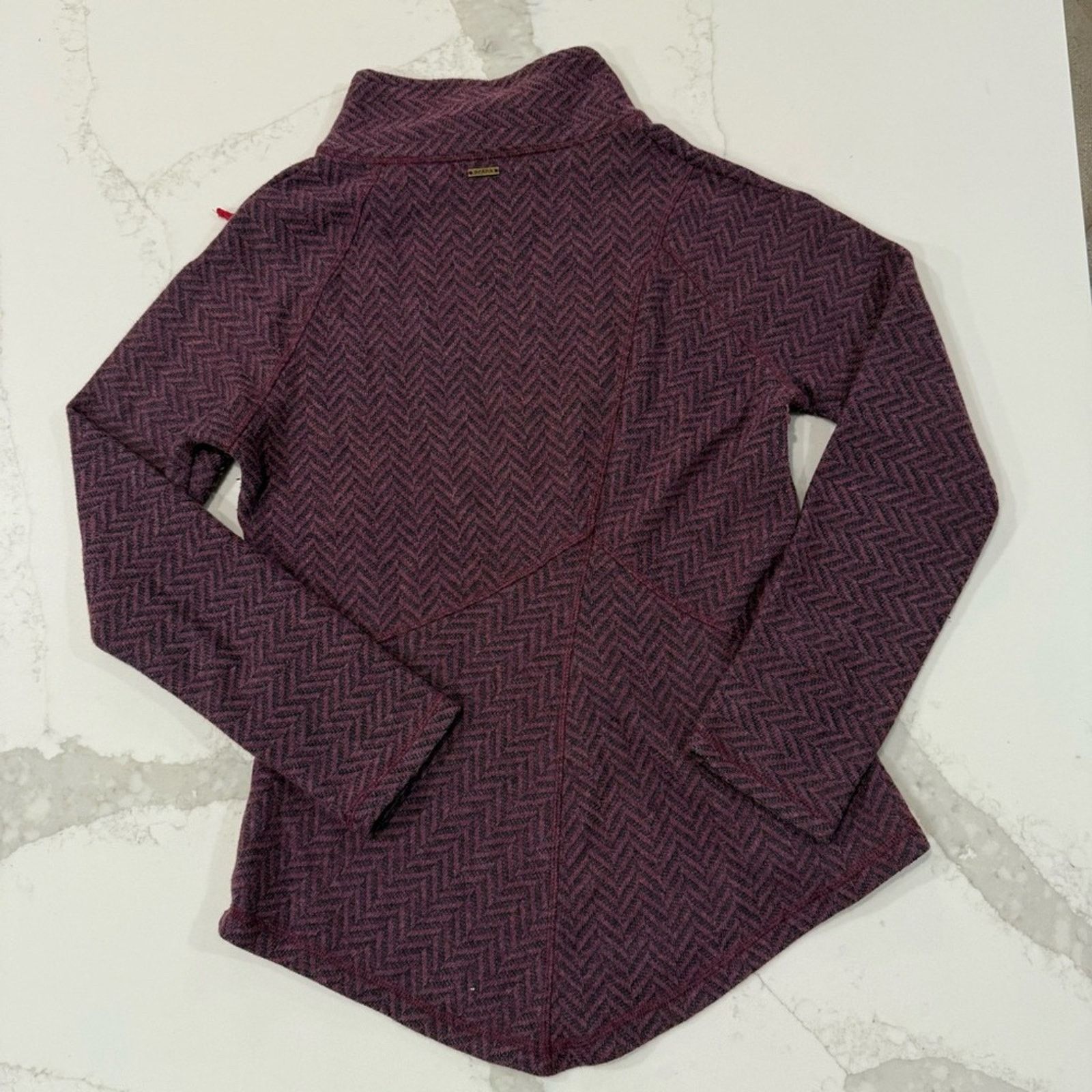 Prana Prana Funnel Neck Chevron Wool Blend Sweater Womens Medium Size M / US 6-8 / IT 42-44 - 7 Thumbnail