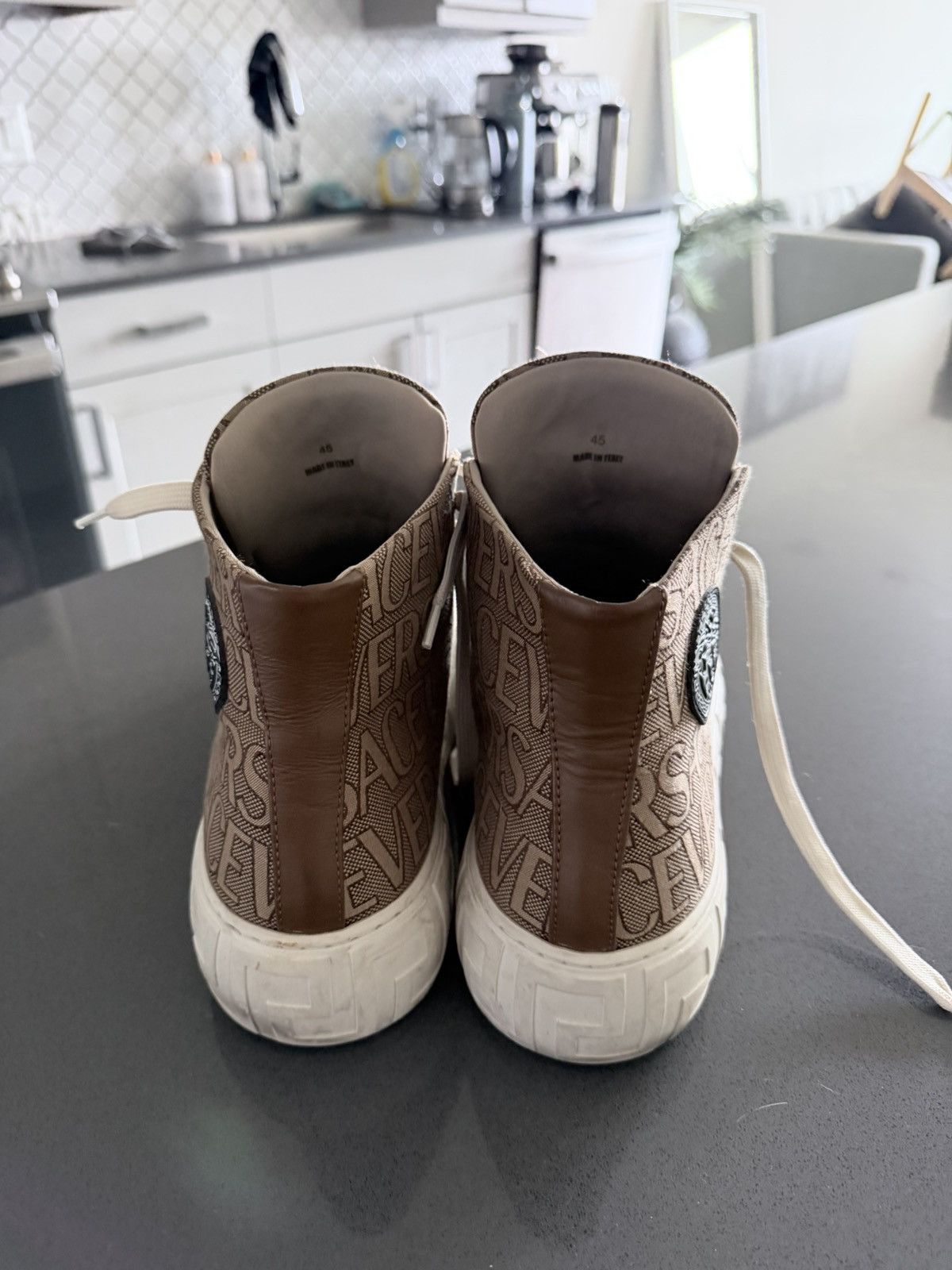 Versace Versace high Greca Size US 12 / EU 45 - 3 Thumbnail