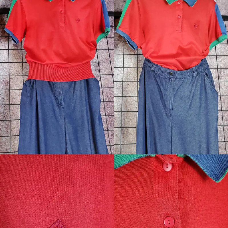 Dior Dior Red Cotton Embroidered Logo Short Sleeve T-Shirt 0089 Size M / US 6-8 / IT 42-44 - 1 Thumbnail