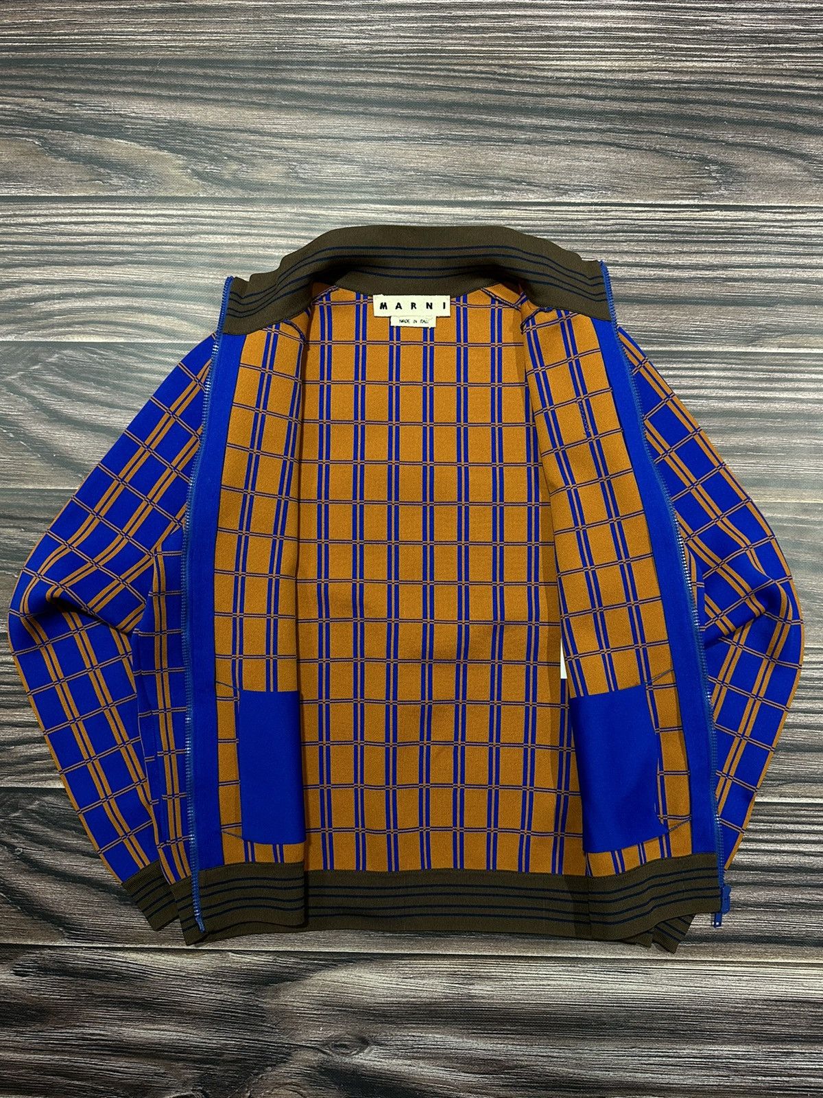 Marni Luxury Zip Marni Check Jacquard Lounde Italian Designer Size US M / EU 48-50 / 2 - 5 Thumbnail