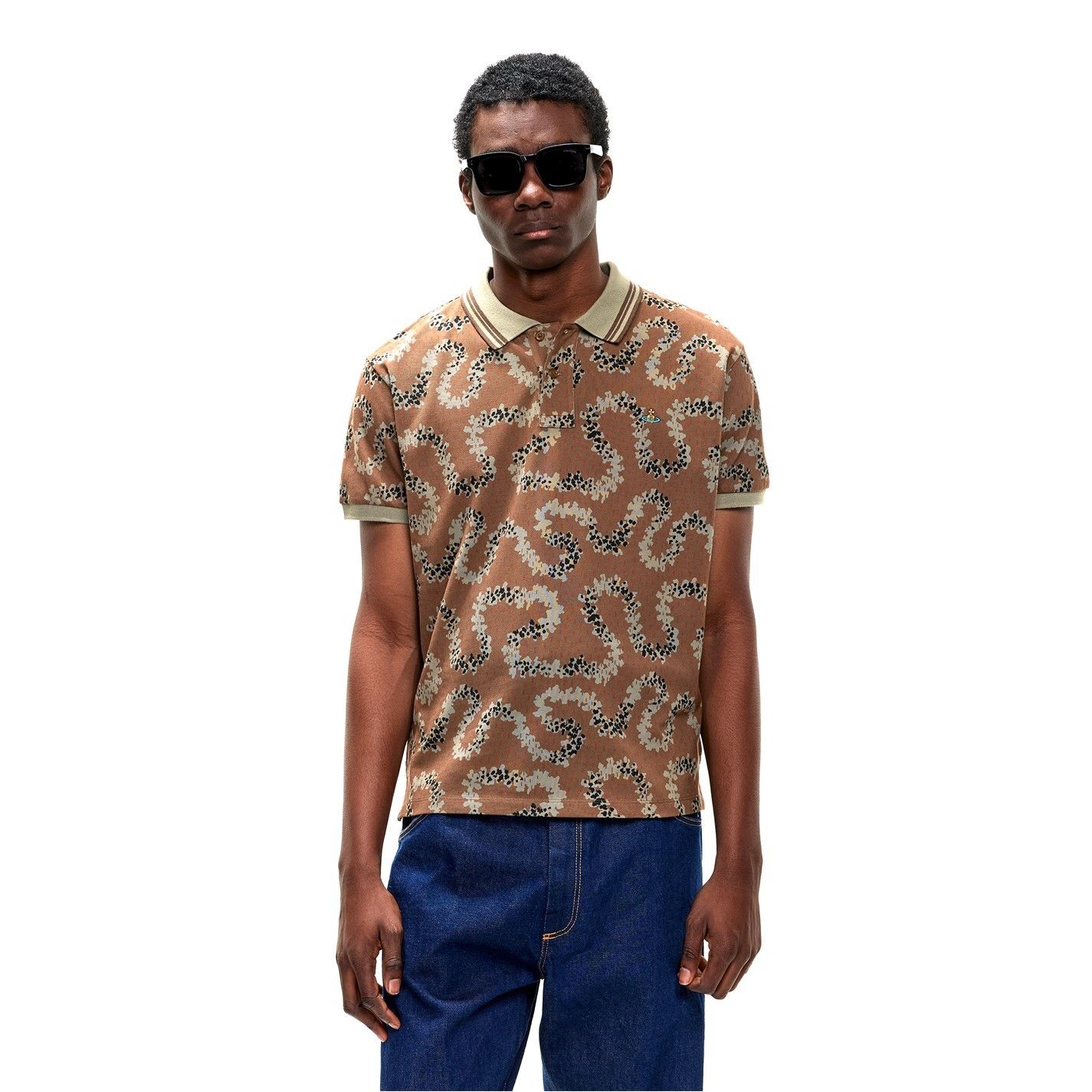 Vivienne Westwood o1g2r1mq0526 Viv Trail Short Sleeve Polo Shirt in Multicolor Size US XXL / EU 58 / 5 - 3 Thumbnail