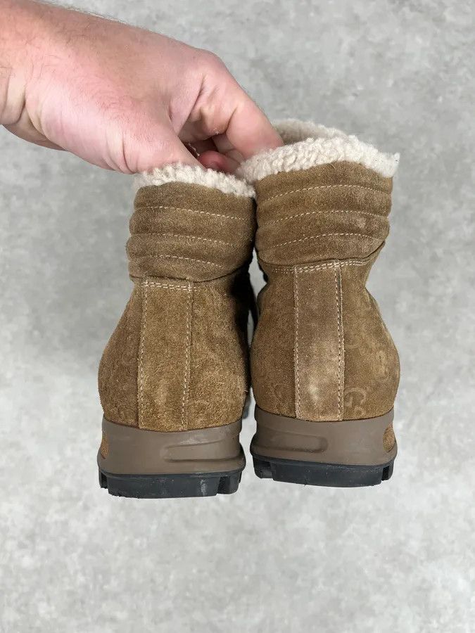 Gucci 2000s Gucci Brown Nebraska Monogram Hiking Boots Size US 11 / EU 44 - 6 Thumbnail