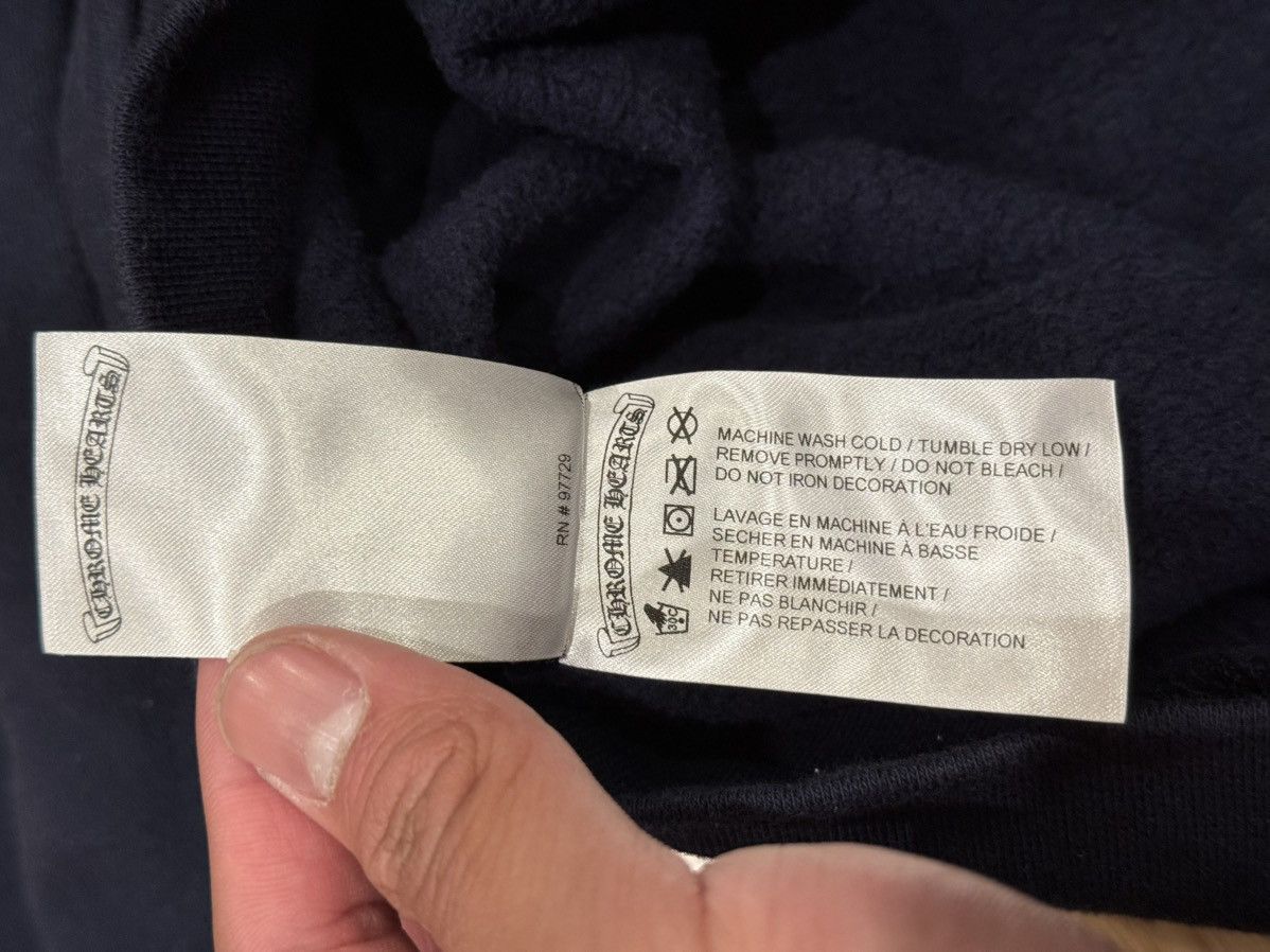 Chrome Hearts Chrome Hearts Yellow Script Sleeve Navy Hoodie Size US L / EU 52-54 / 3 - 9 Thumbnail
