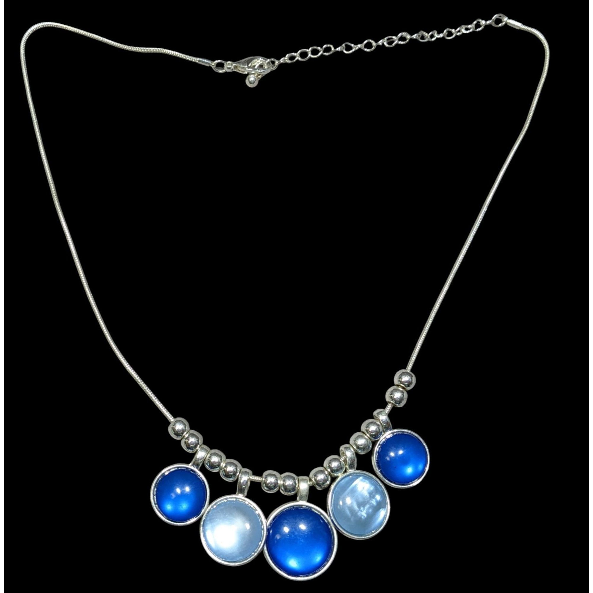 Other Mermaidcore Glass And Shell Blue & Light Blue Circle Charm N Size ONE SIZE - 1 Thumbnail