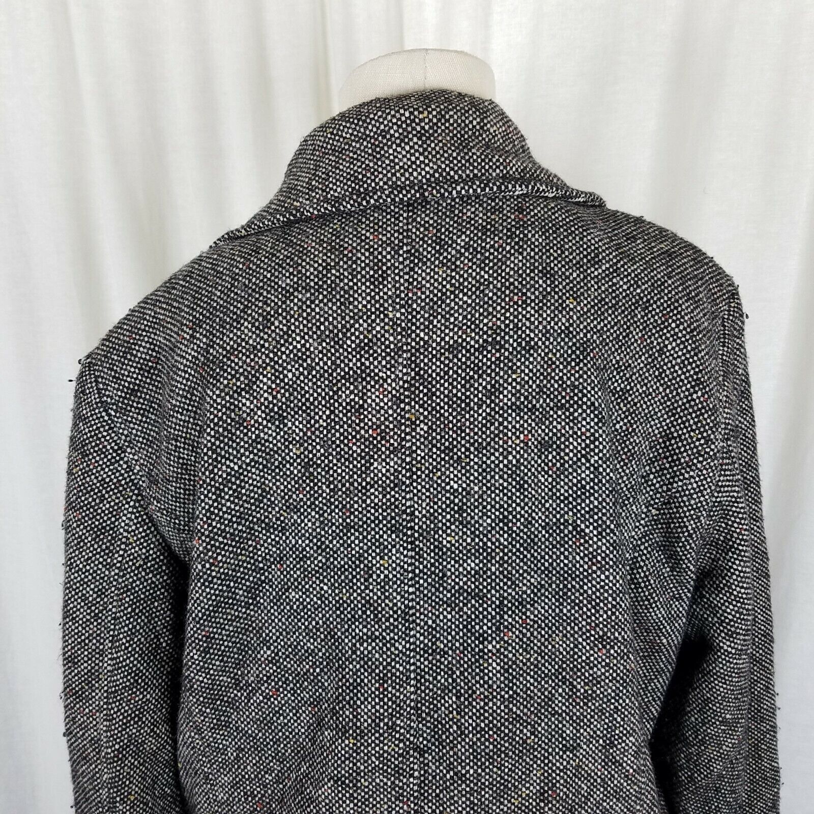Eddie Bauer Vtg Eddie Bauer Double Breasted Wool Tweed Peacoat Car Coat Size L / US 10 / IT 46 - 5 Thumbnail