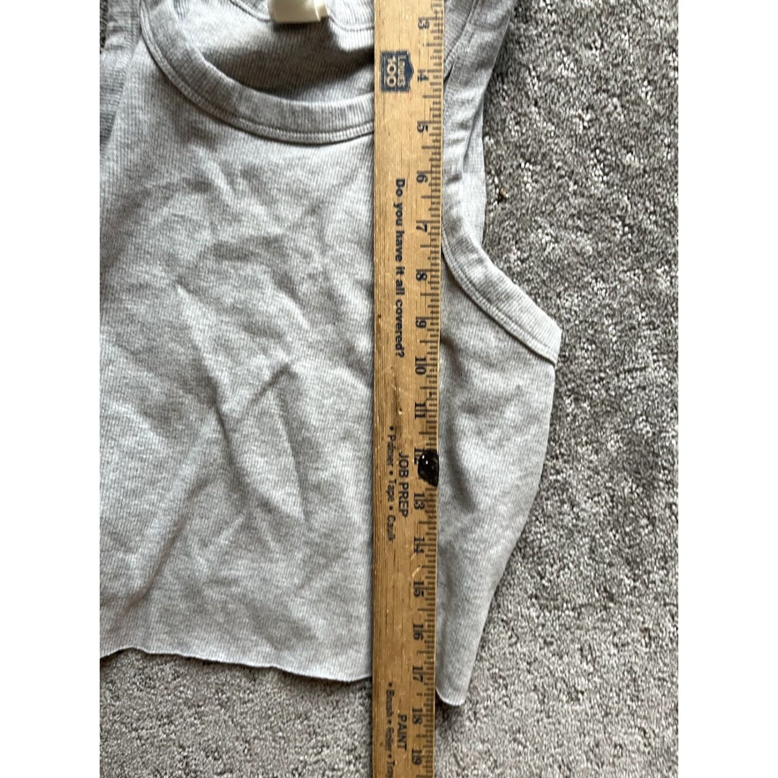 H&M H&M Gray Cropped Tank Top Women Large Solid Size L / US 10 / IT 46 - 5 Thumbnail