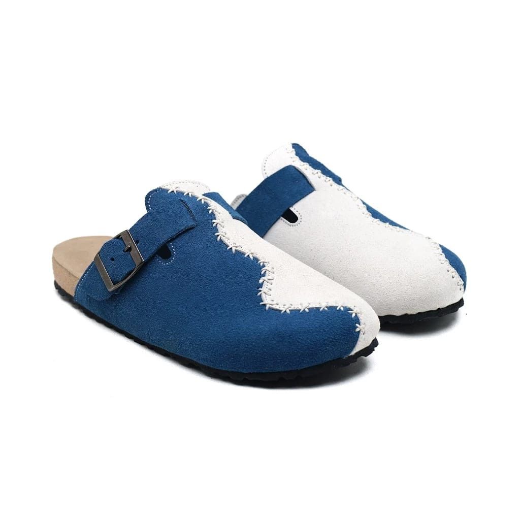 Genuine Leather Loxusdrip - Fresco Genuine Blue Pirate Clog Slips Size US 11 / EU 44 - 1 Thumbnail