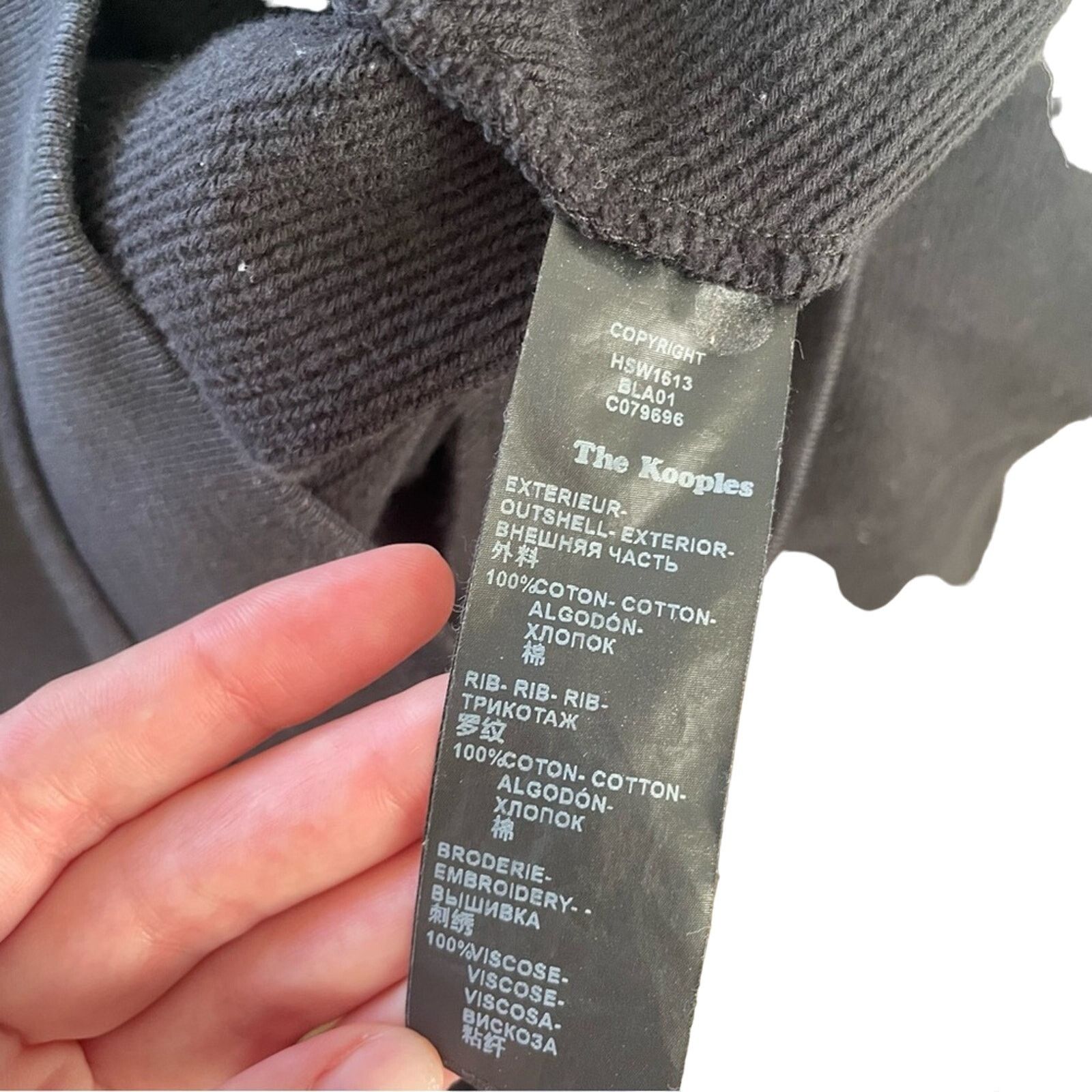 The Kooples the kooples moonlight collection black men’s hoodie Size US M / EU 48-50 / 2 - 4 Thumbnail