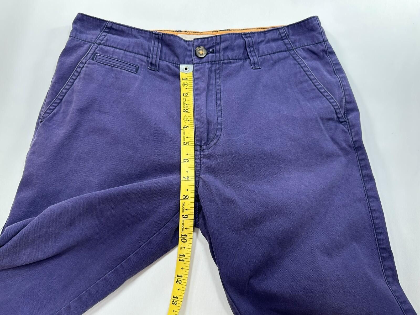 Other Johnnie B Flat Front 100% Cotton Chino Shorts Purple Mens 28 Size US 28 / EU 44 - 4 Thumbnail