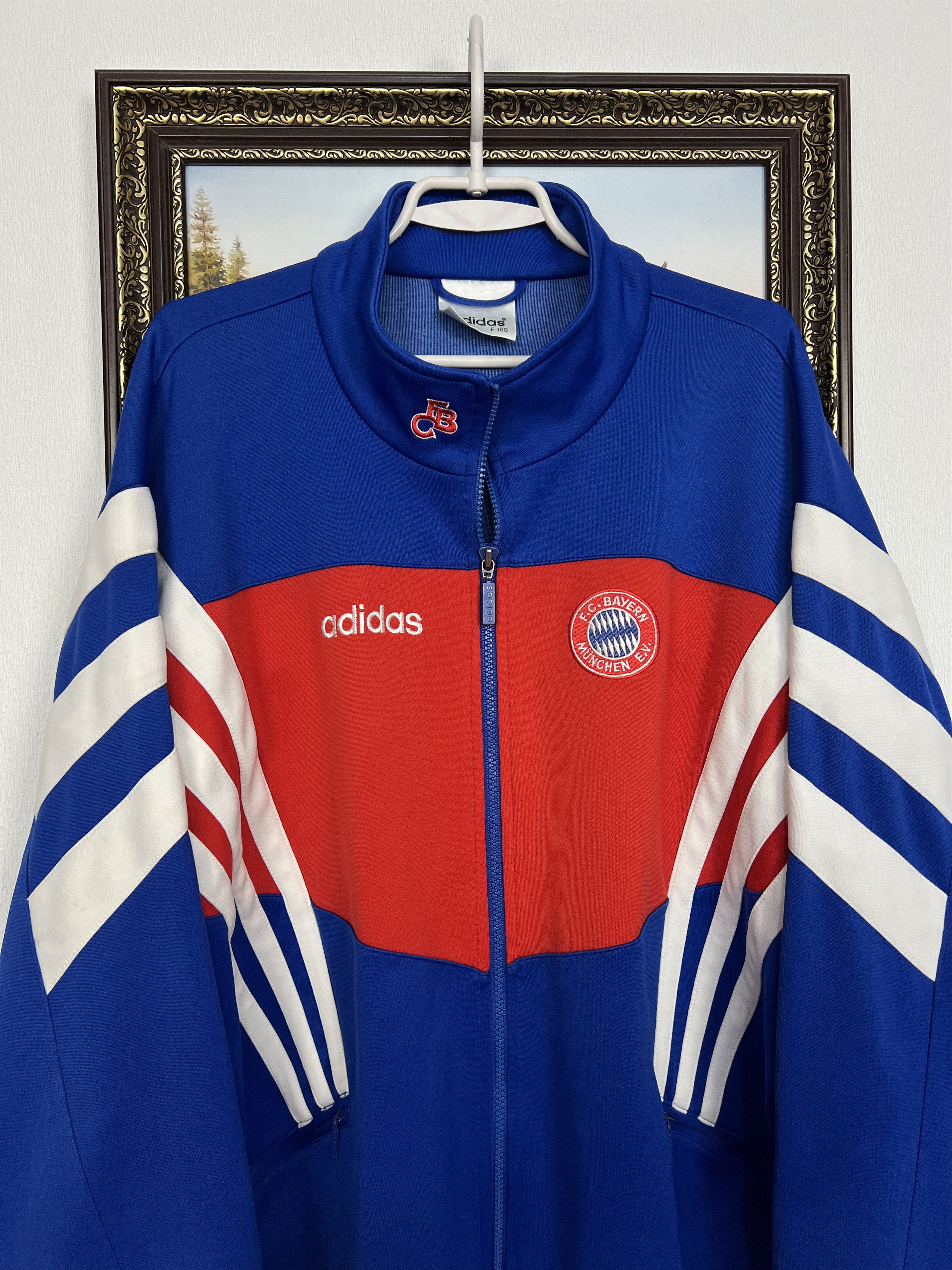 Adidas Vintage 90's Bayern Munich Football Jacket Soccer Track Top Size US XL / EU 56 / 4 - 2 Thumbnail