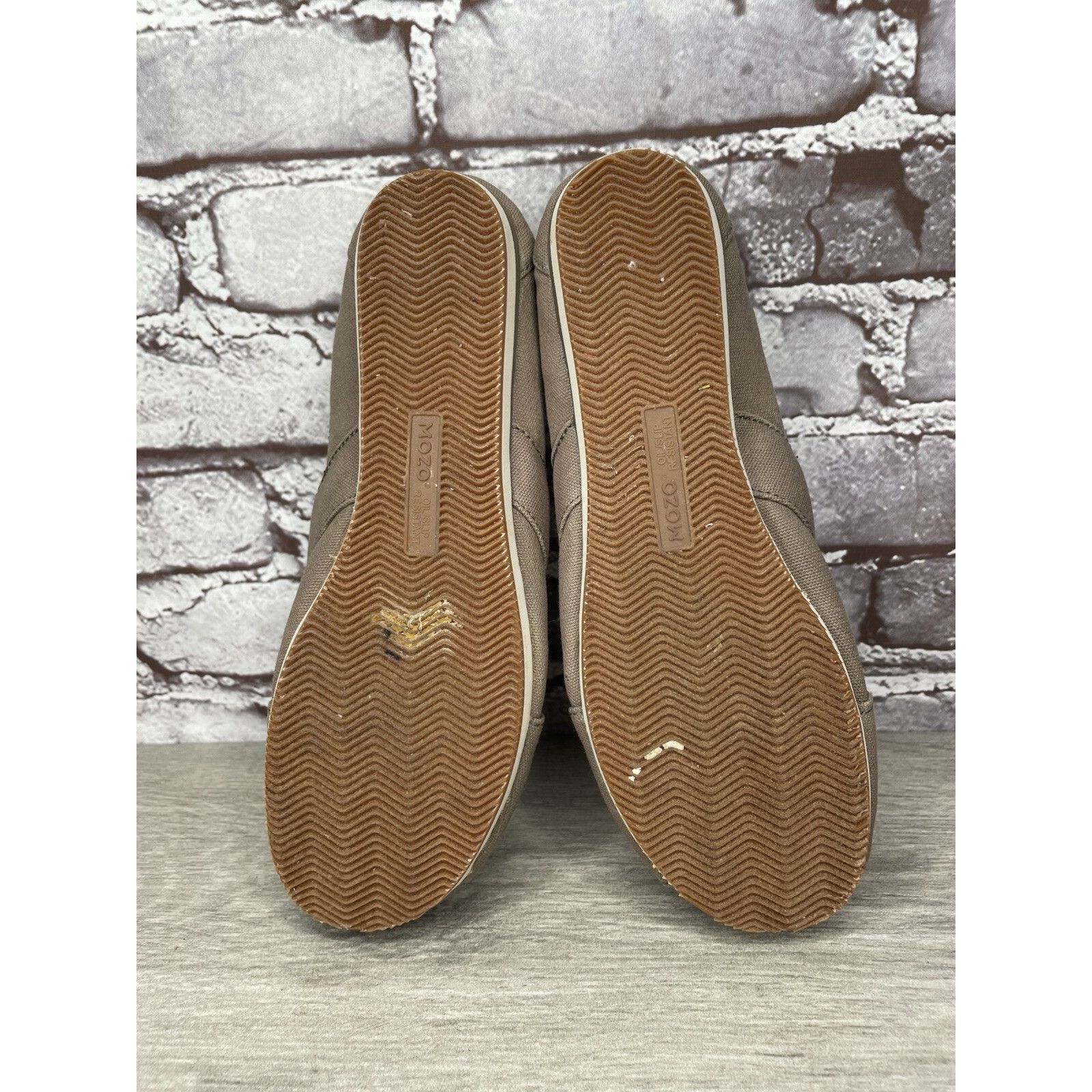NOZO Mozo Taupe Canvas Fabric Comfort Slip Ballet Flats Shoes Wom Size US 7.5 / IT 37.5 - 12 Thumbnail
