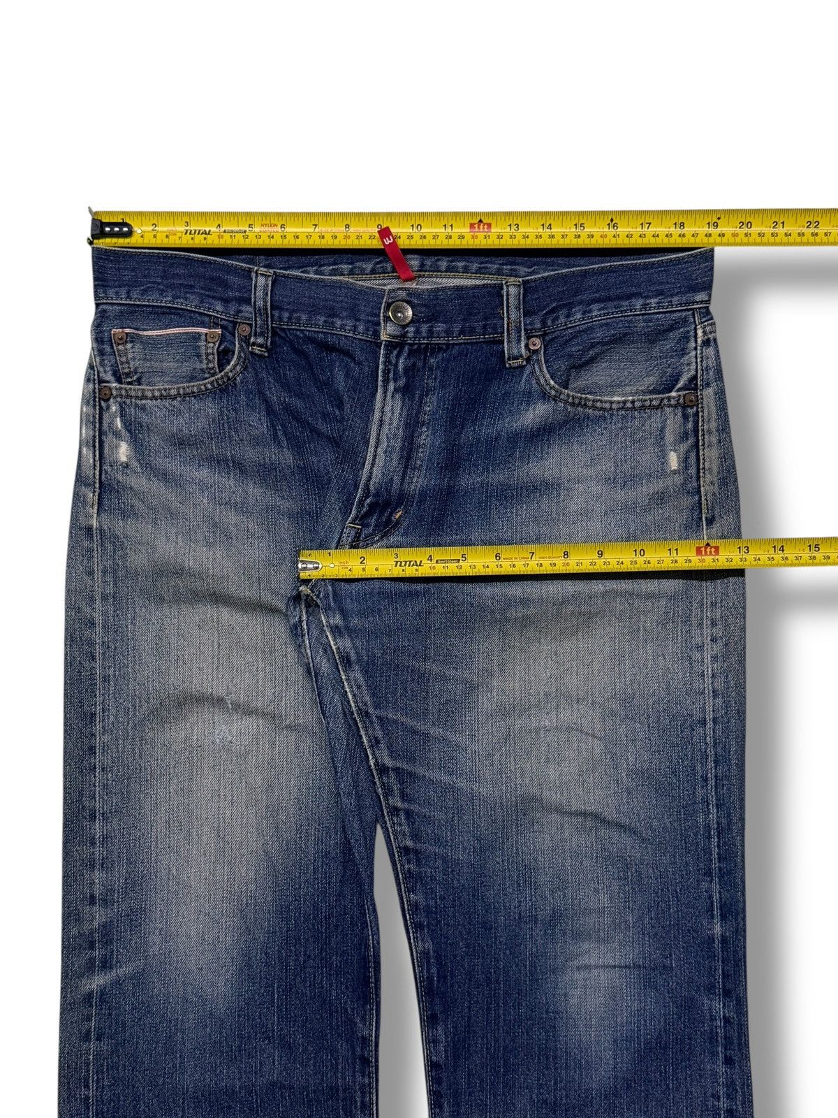 Uniqlo Vintage Uniqlo UJ S002 Selvedge Denim Jeans Red Line | W38 Size US 38 / EU 54 - 17 Thumbnail