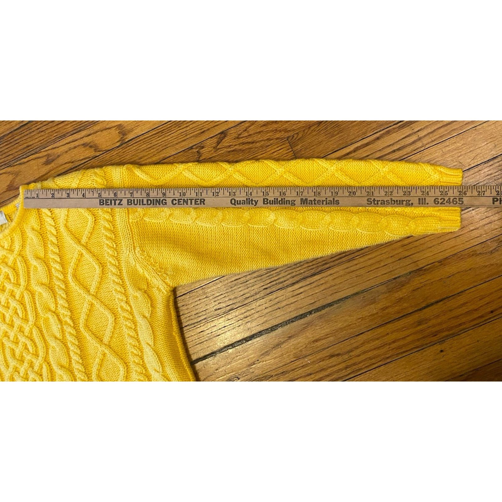 Vintage VTG Karen Scott Yellow Sweater Women’s M Shoulder Pads Size M / US 6-8 / IT 42-44 - 8 Thumbnail