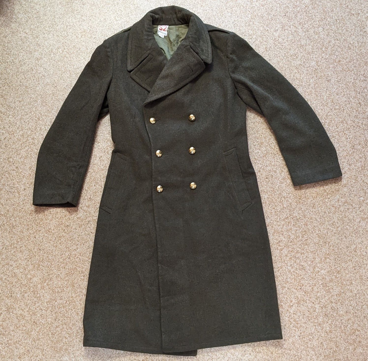 Vintage Vintage 60s Wool Jacket French Overcoat Military Army 1964 Size US S / EU 44-46 / 1 - 2 Thumbnail