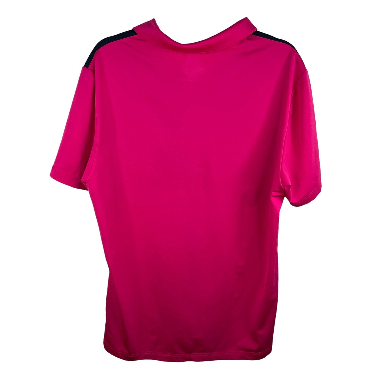 Adidas Adidas Mens Golf Polo Large Fuchsia Navy Size US L / EU 52-54 / 3 - 2 Thumbnail