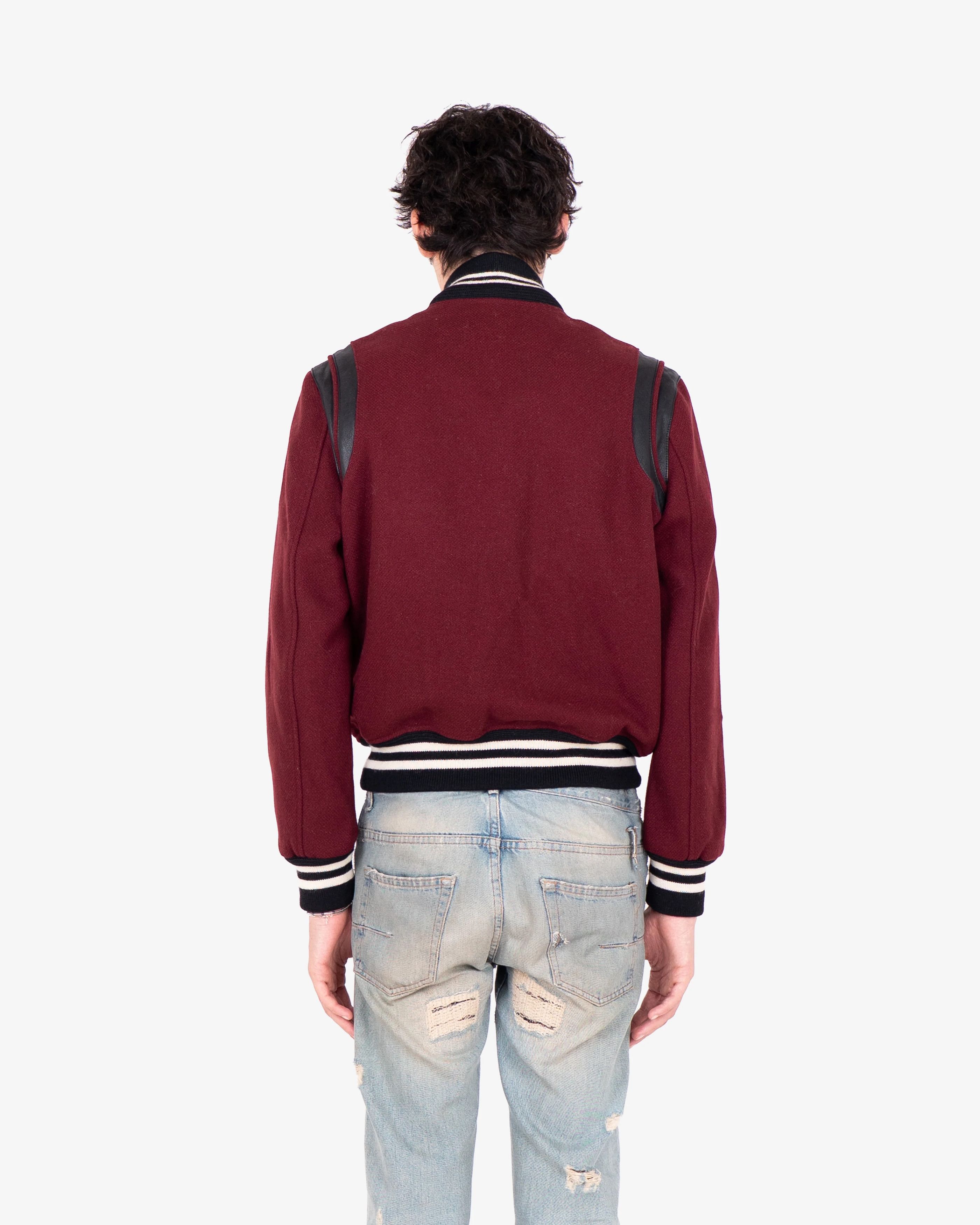 Saint Laurent Paris Burgundy Teddy Jacket Men's (FW14) Size US S / EU 44-46 / 1 - 5 Thumbnail