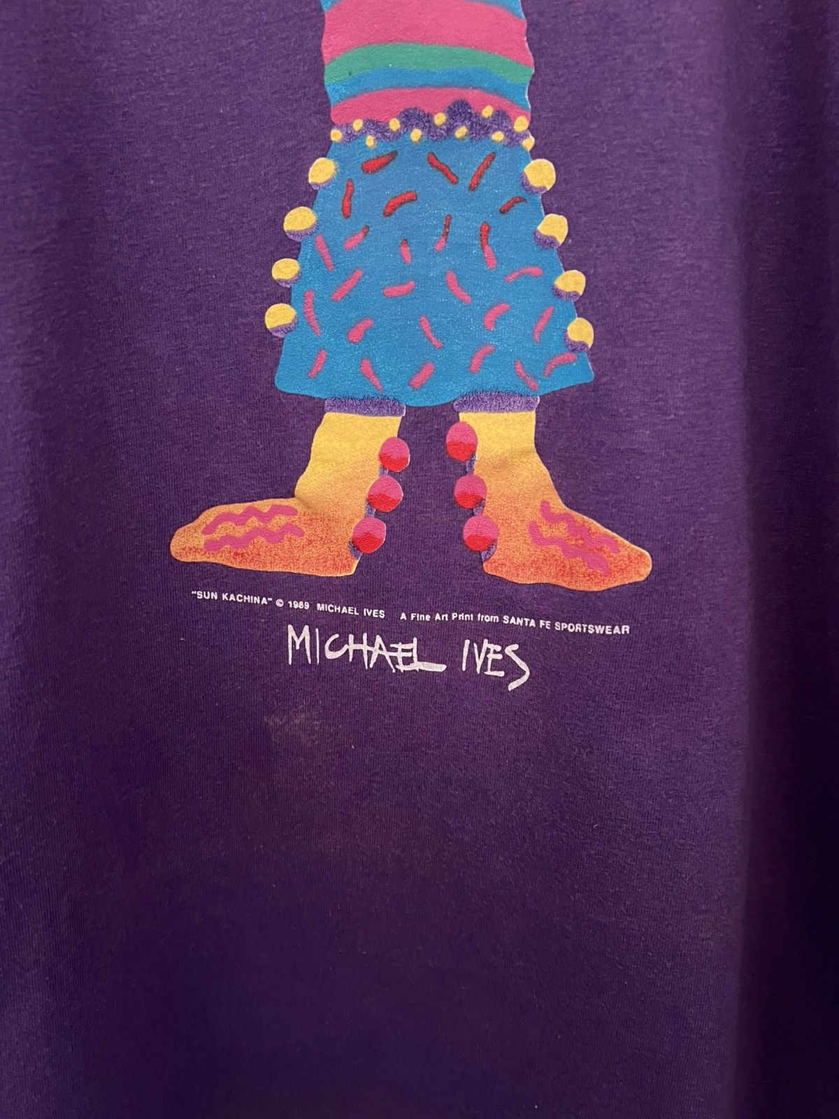 Arts & Science 1989 “Sun Kachina” Michael Ives Tribal 80s Tee Size US L / EU 52-54 / 3 - 2 Thumbnail