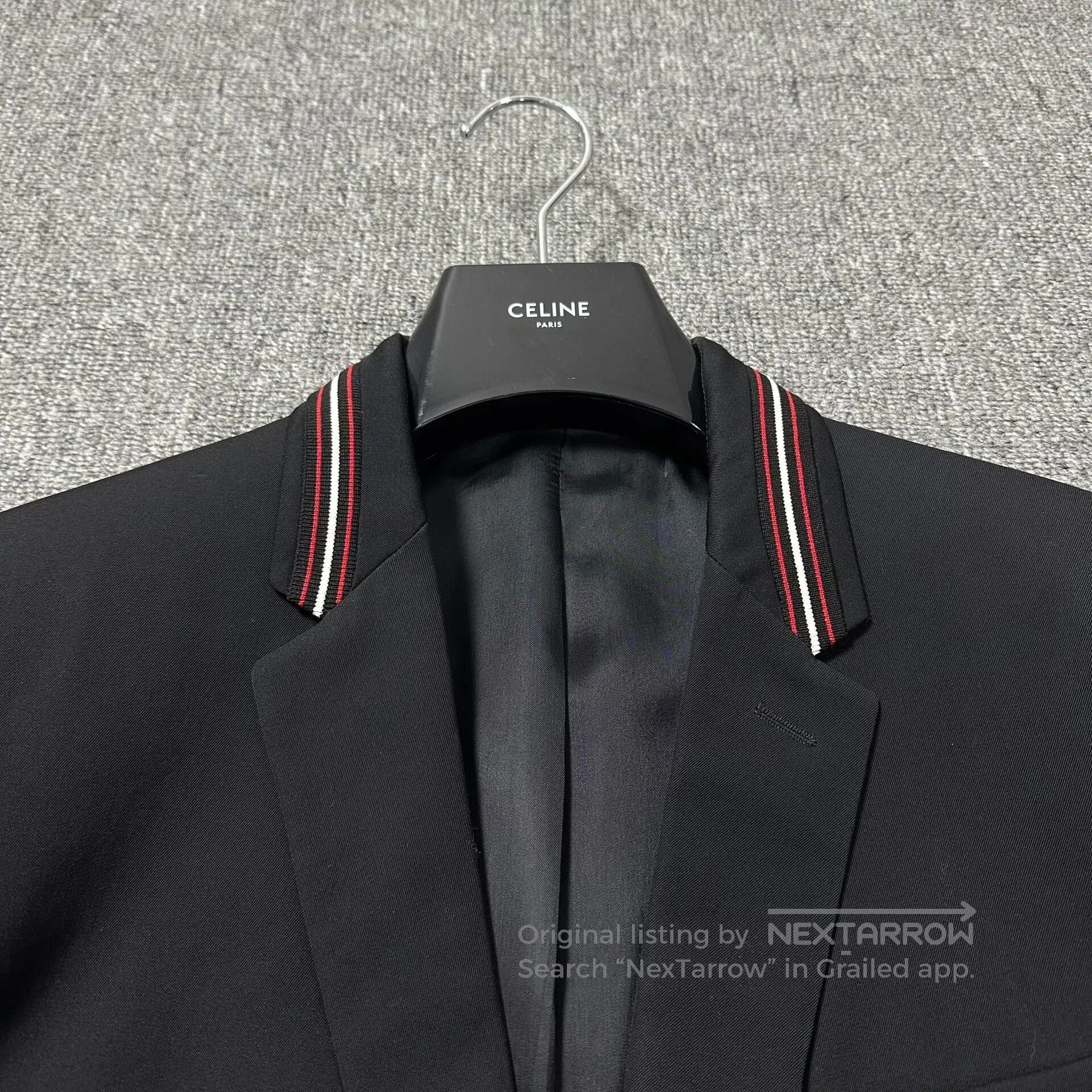 Dior Dior Homme Wool Suit Jacket with Red Stripes. Size US M / EU 48-50 / 2 - 2 Thumbnail