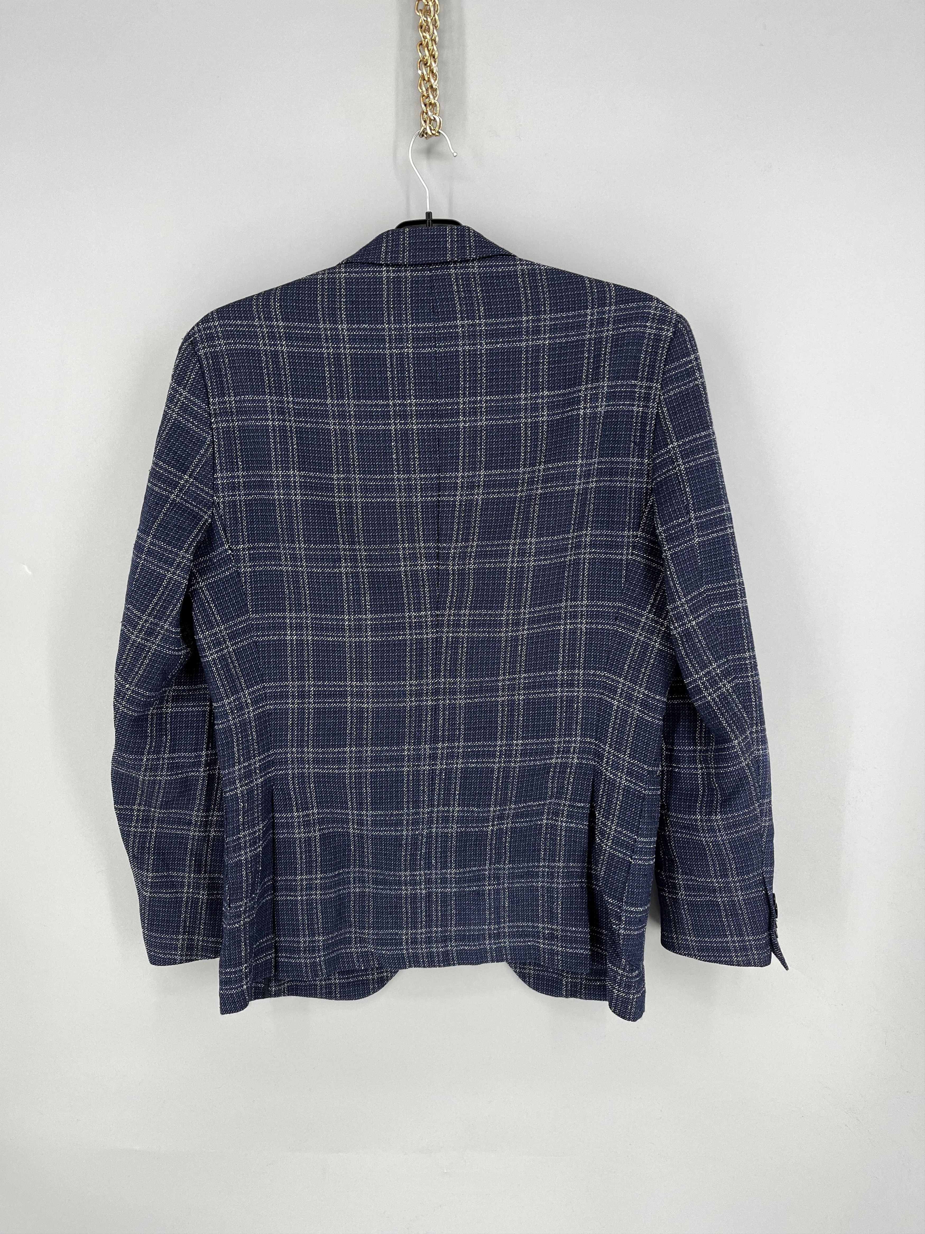 Band Tees Vintage Hugo Boss blazer men wool 38R M multi wool Size 38R - 6 Thumbnail