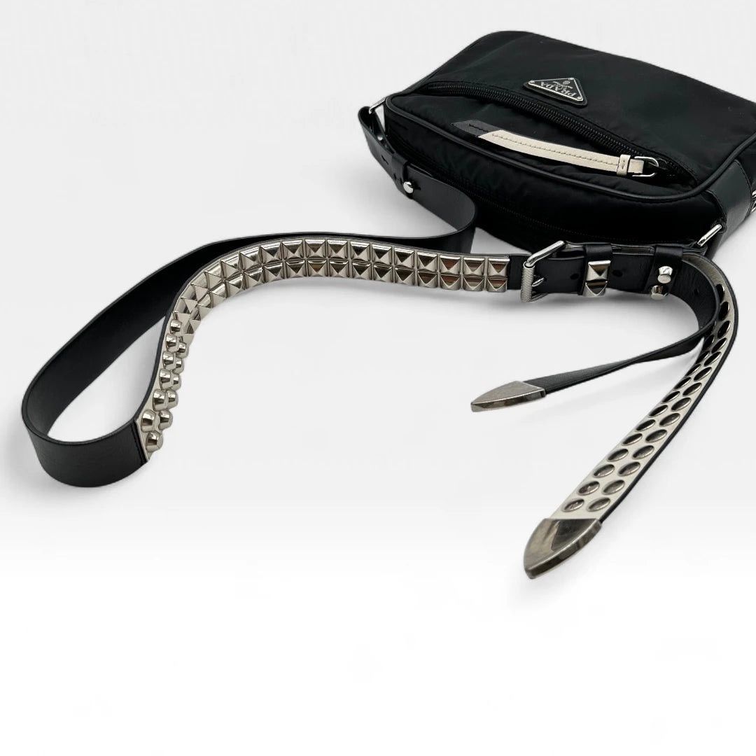 Prada Prada Shoulderbag Rockstar Studded AW18 nylon black Size ONE SIZE - 11 Thumbnail