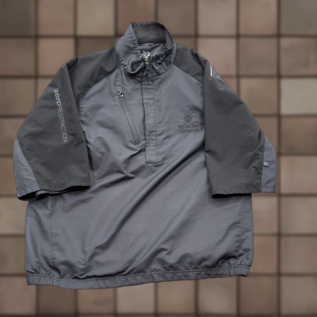 Vintage Zero Restriction Tour Series Golf Pullover Mens M 1/4 Zip Short Sleeve Wind-Resistant Gray Jacket Size US M / EU 48-50 / 2 - 1 Thumbnail