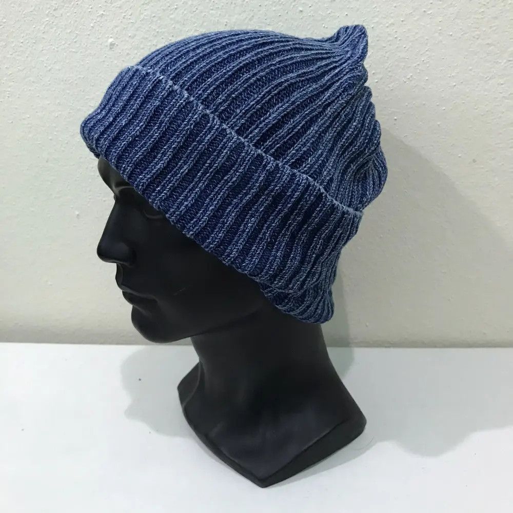 Japanese Brand Japanese Brand Blue Beanie Hat Size ONE SIZE - 3 Thumbnail