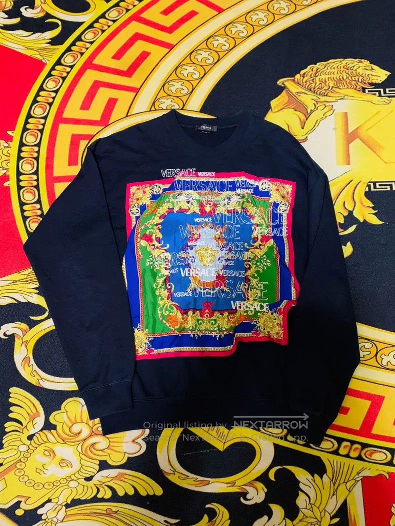 Versace Versace Craft embroidered sweatshirt Size US M / EU 48-50 / 2 - 1 Thumbnail