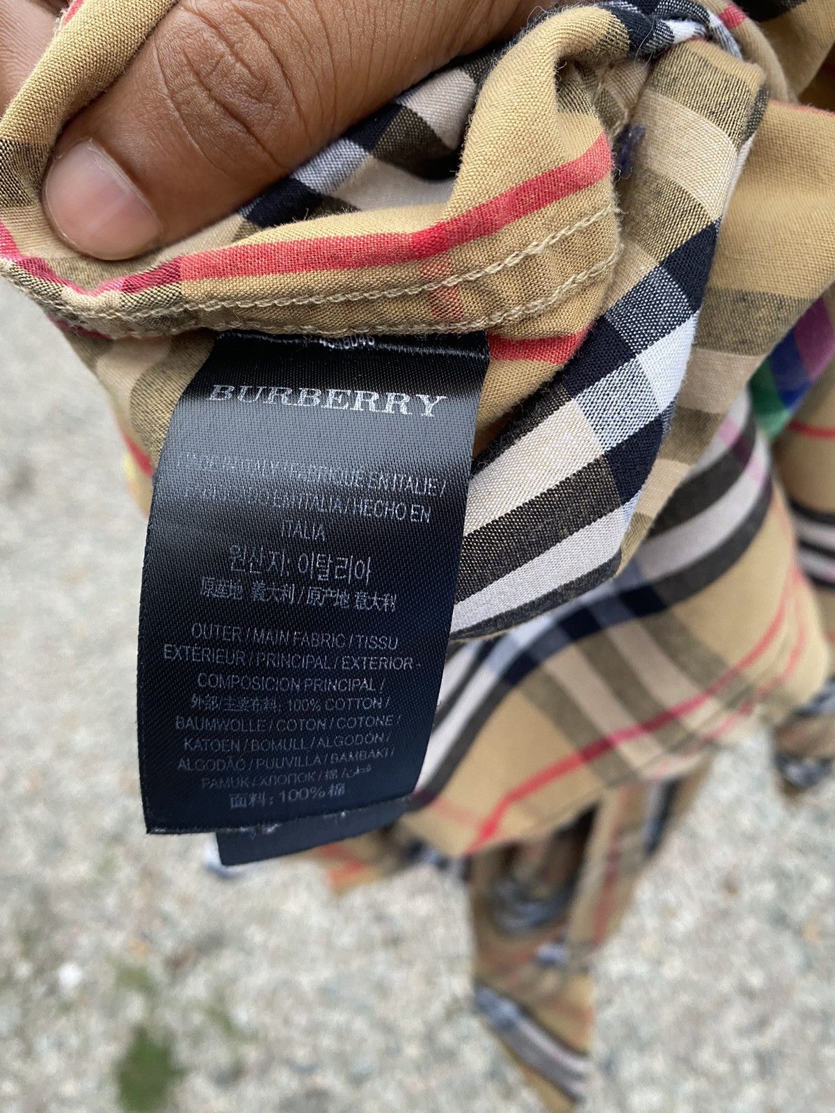 Burberry × Burberry Prorsum Burberry checkered rainbow button ups made in italy Size US L / EU 52-54 / 3 - 7 Thumbnail