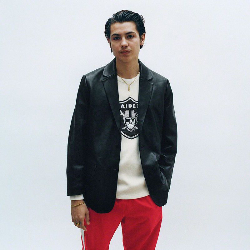 Supreme SS19 leather blazer jacket Size 40R - 6 Thumbnail