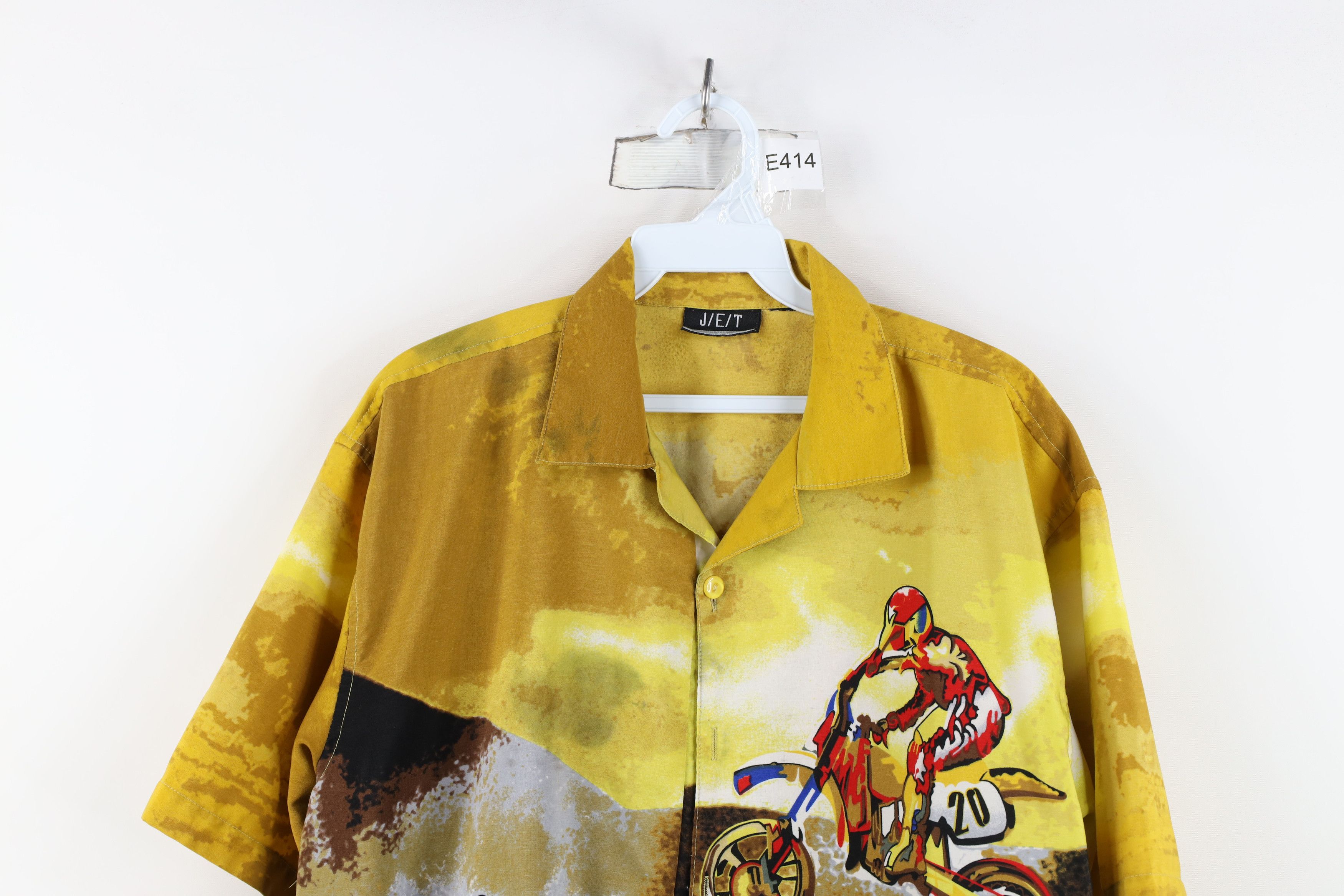 Vintage Vintage 90s Y2K Streetwear All Over Print Button Shirt AS IS Size US S / EU 44-46 / 1 - 2 Thumbnail