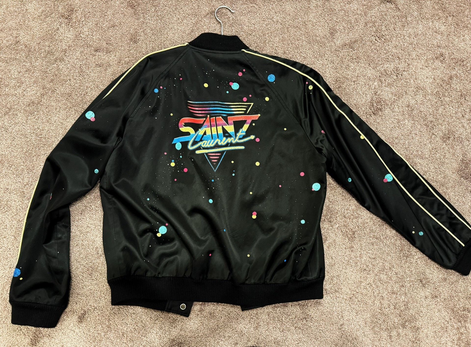 Saint Laurent Paris Saint Laurent Black Baseball Jacket Size US M / EU 48-50 / 2 - 1 Thumbnail