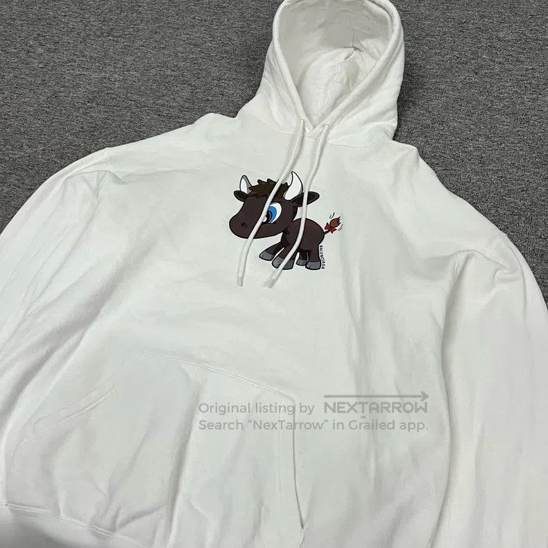 Balenciaga Balenciaga Calf Hooded Sweatshirt Size US XS / EU 42 / 0 - 4 Thumbnail