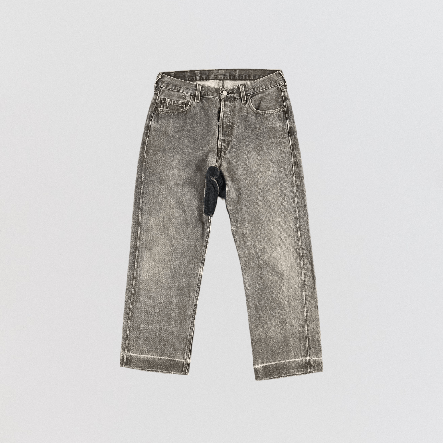 Levi's 90s Vintage Faded Black Levis 501 Jeans-JM1524 Size US 31 - 1 Thumbnail