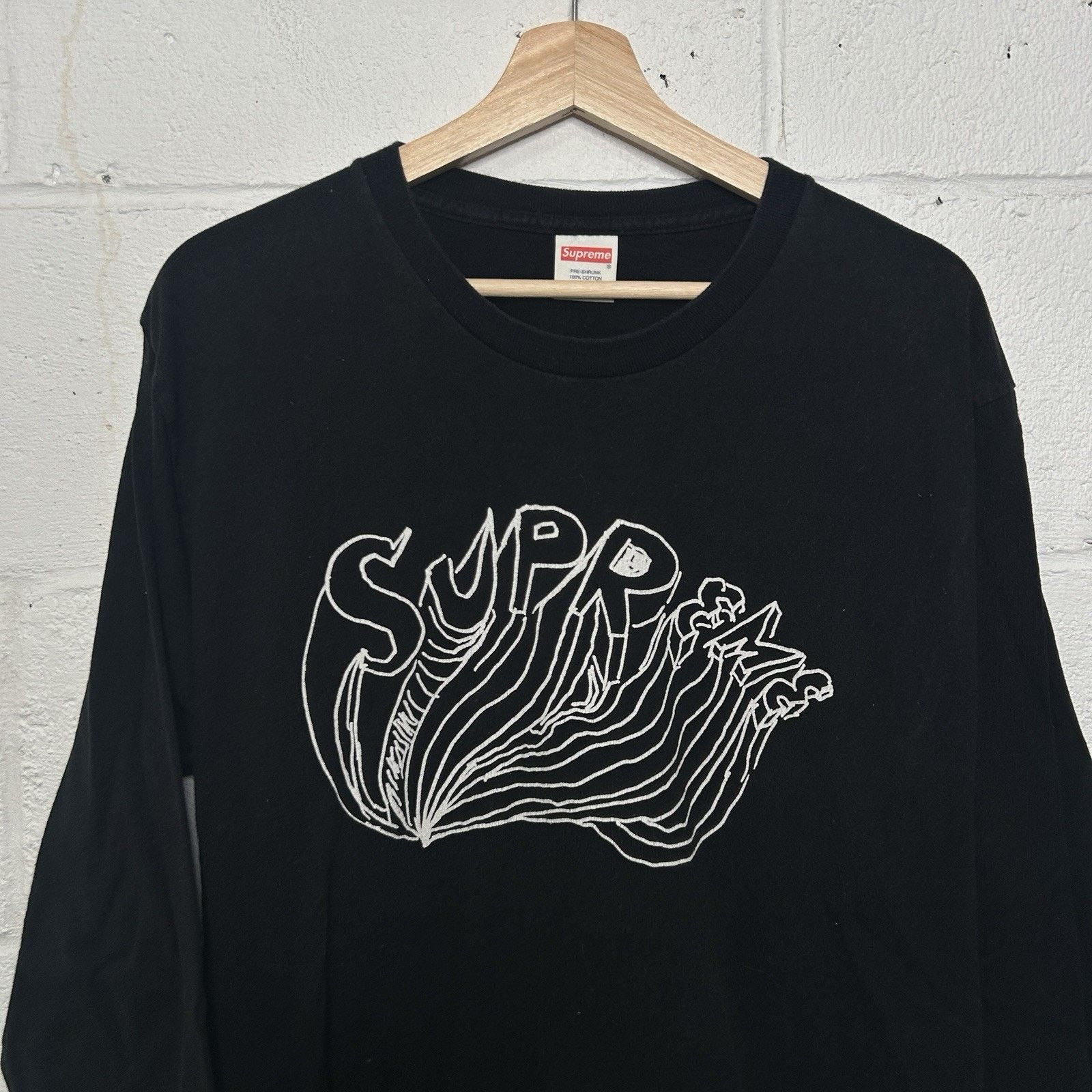 Supreme Supreme Daniel Johnston Doodle Long Sleeve T-Shirt “Black” Size US L / EU 52-54 / 3 - 2 Thumbnail