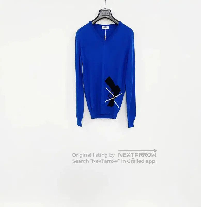 Moschino Moschino Men's Blue Wool Long Sleeve Sweater . Size US XS / EU 42 / 0 - 1 Thumbnail